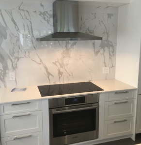 BOSCH wall hood with cooktop and oven (2)