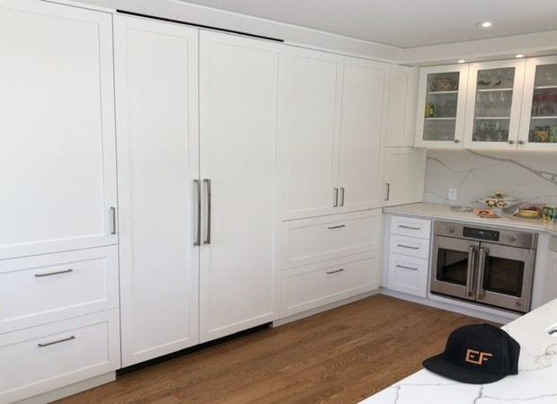 Built-in fridge installation